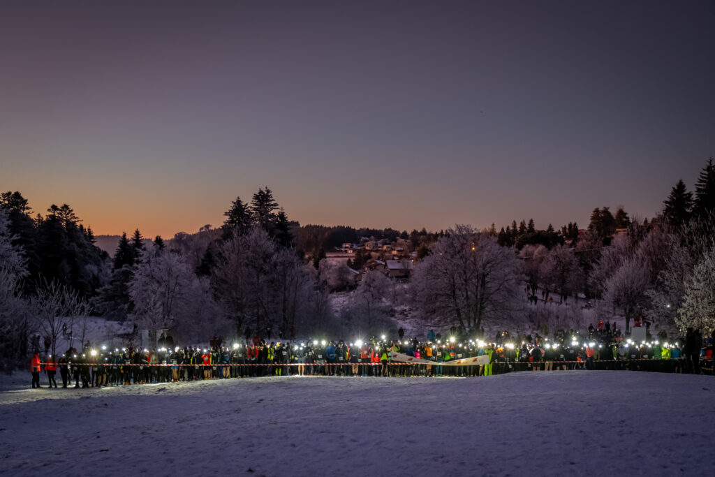 Départ de courses "les nuits blanche du Pilat"